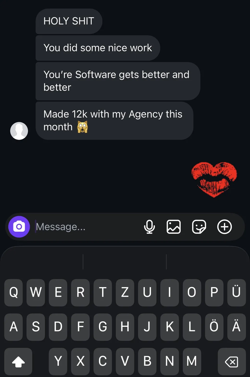 Polaris user message